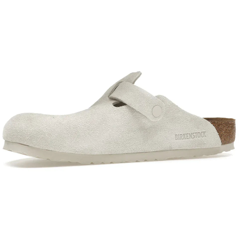 Birkenstock Boston White Narrow Fit