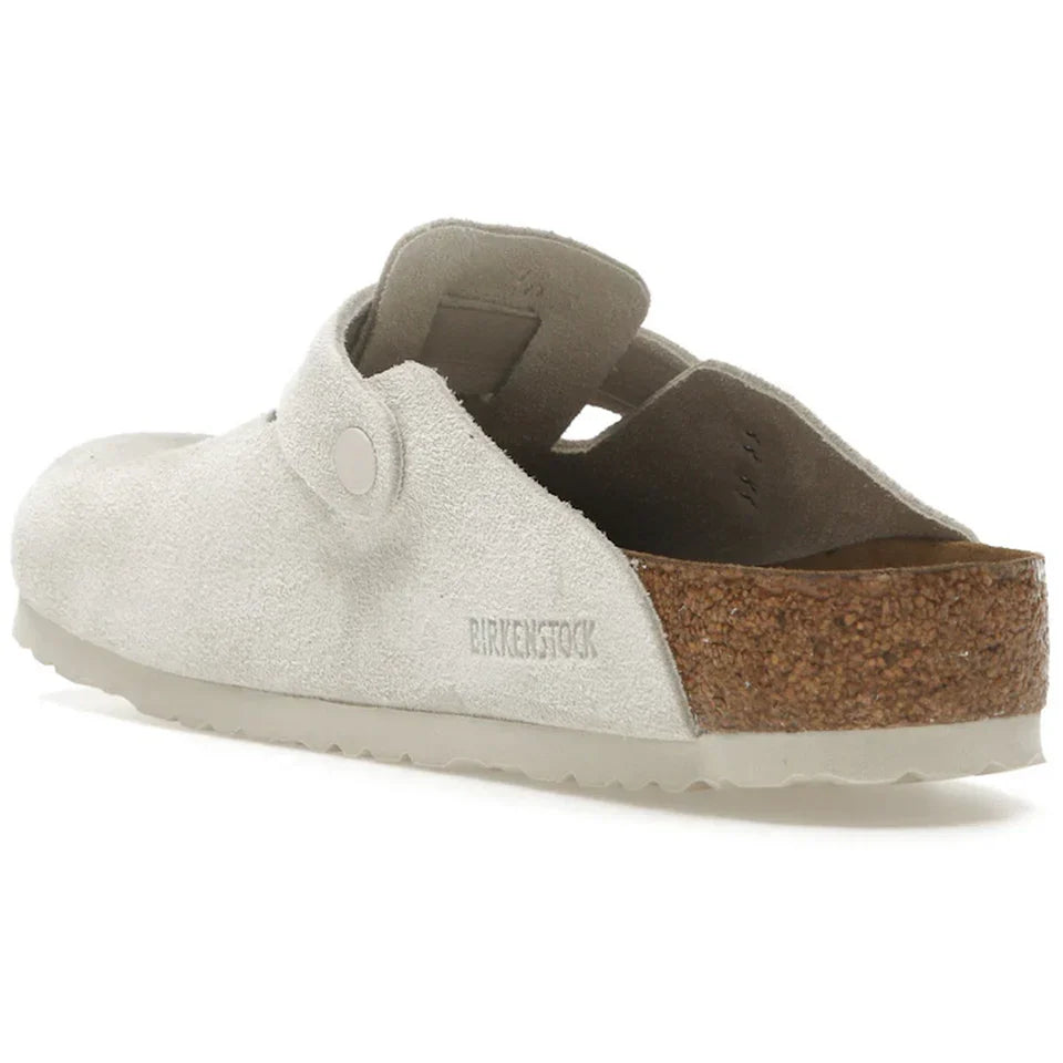 Birkenstock Boston White Narrow Fit