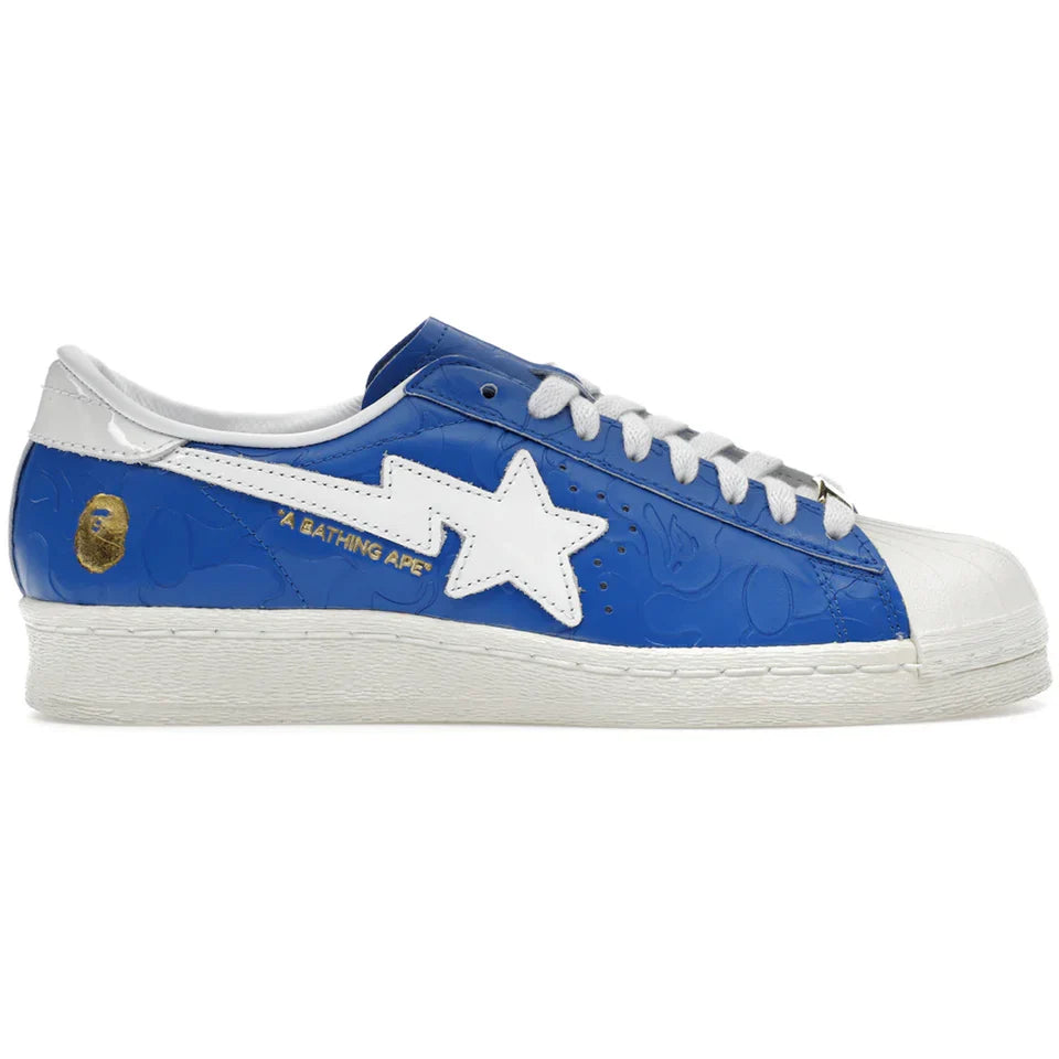 Adidas Superstar Vintage Bape Blue White