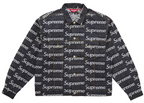 Supreme Jacquard Logos Denim Trucker Jacke